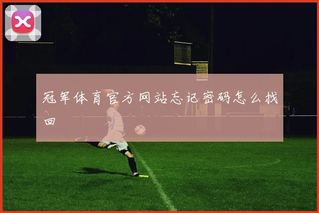 冠军体育官方网站忘记密码怎么找回